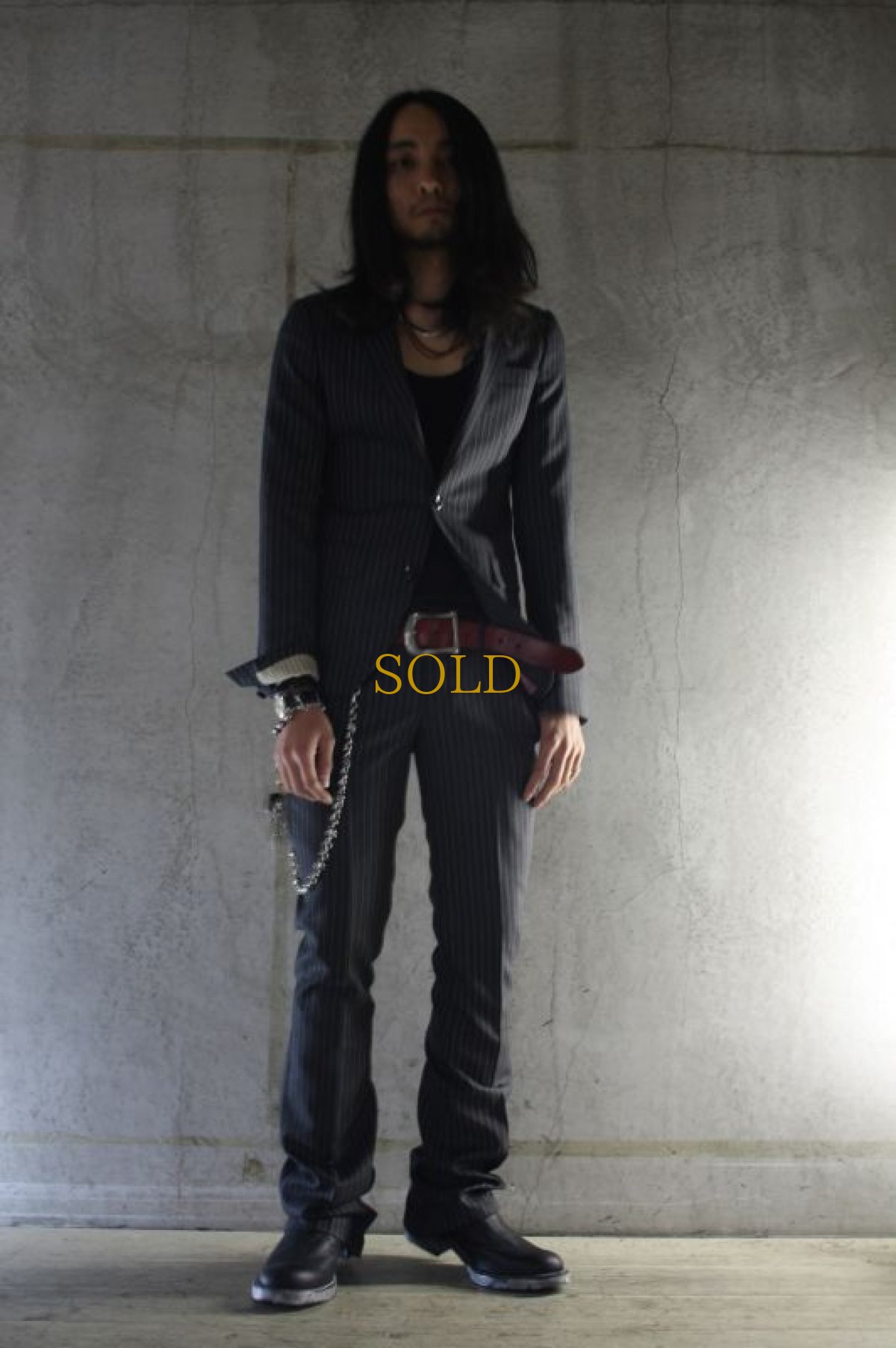 画像4: Thee OLD CIRCUS '' Old Number '' / CB-412 / BULLET / バレットレザーミドルシャフトサイドジップブーツ  (4)