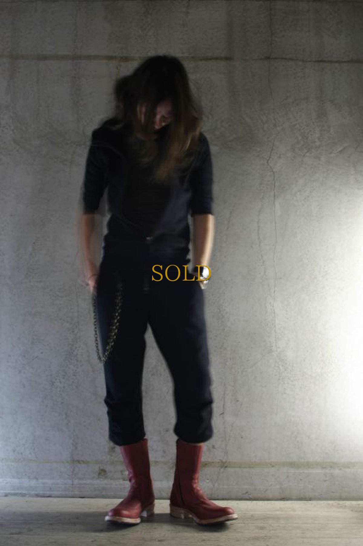 画像5: Thee OLD CIRCUS '' Old Number '' / CB-412 / BULLET / バレットレザーミドルシャフトサイドジップブーツ　 (5)