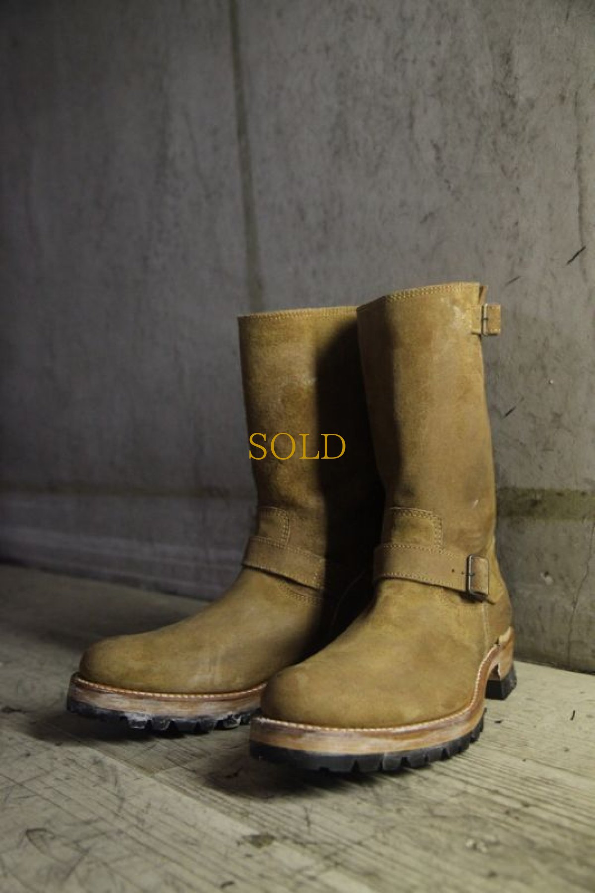 画像2: Thee OLD CIRCUS '' Old Number '' / CB-413 / RADIO / スモーキーレザー#1100ソール エンジニアブーツ (2)