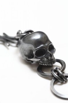 画像2: Thee OLD CIRCUS '' Old Number '' / 713 / BLACK FLOWER / Big Skull Key Holder (2)