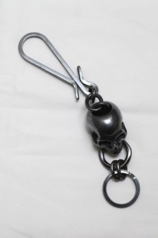 画像3: Thee OLD CIRCUS '' Old Number '' / 713 / BLACK FLOWER / Big Skull Key Holder (3)