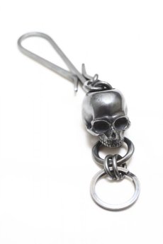 画像1: Thee OLD CIRCUS '' Old Number '' / 713 / BLACK FLOWER / Big Skull Key Holder (1)