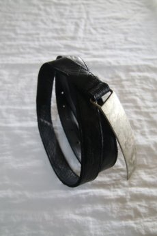 画像2: incarnation / インカネーション /  31512-8531 BUFFALO LEATHER BELT BUCKLE BEND SMALL (2)