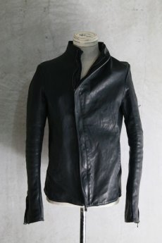 画像1: incarnation / インカネーション /  11410-4871 CARF LEATHER CARVED ZIP BLOUSON 1/4 LINED (1)