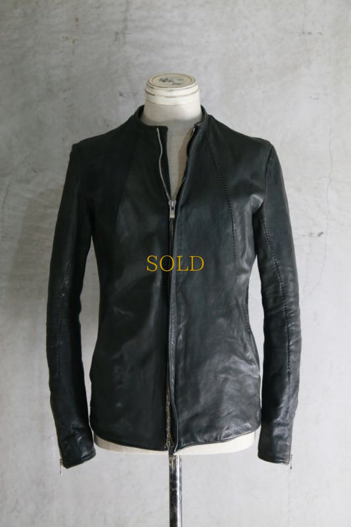 画像1: incarnation / インカネーション / 11610-4881 CARF LEATHER MOTO#4 LINED (1)