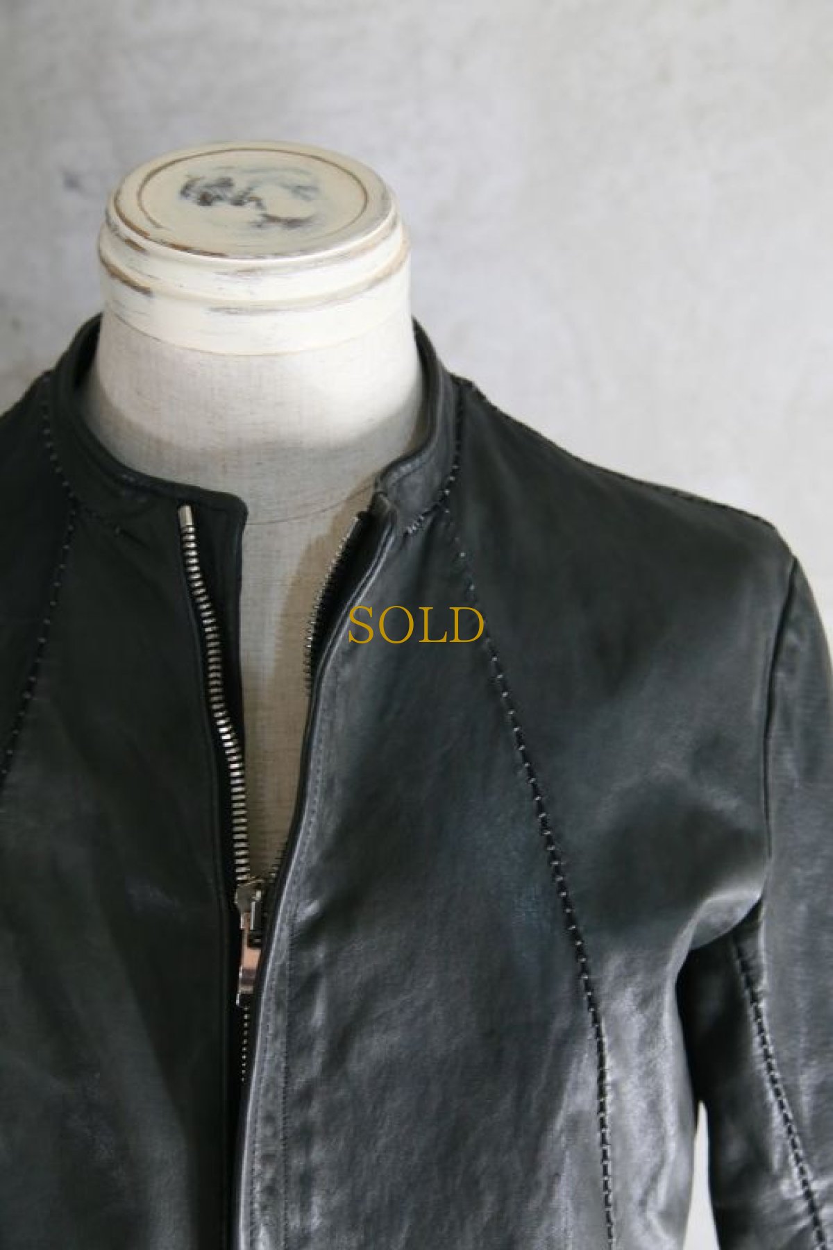 画像4: incarnation / インカネーション / 11610-4881 CARF LEATHER MOTO#4 LINED (4)