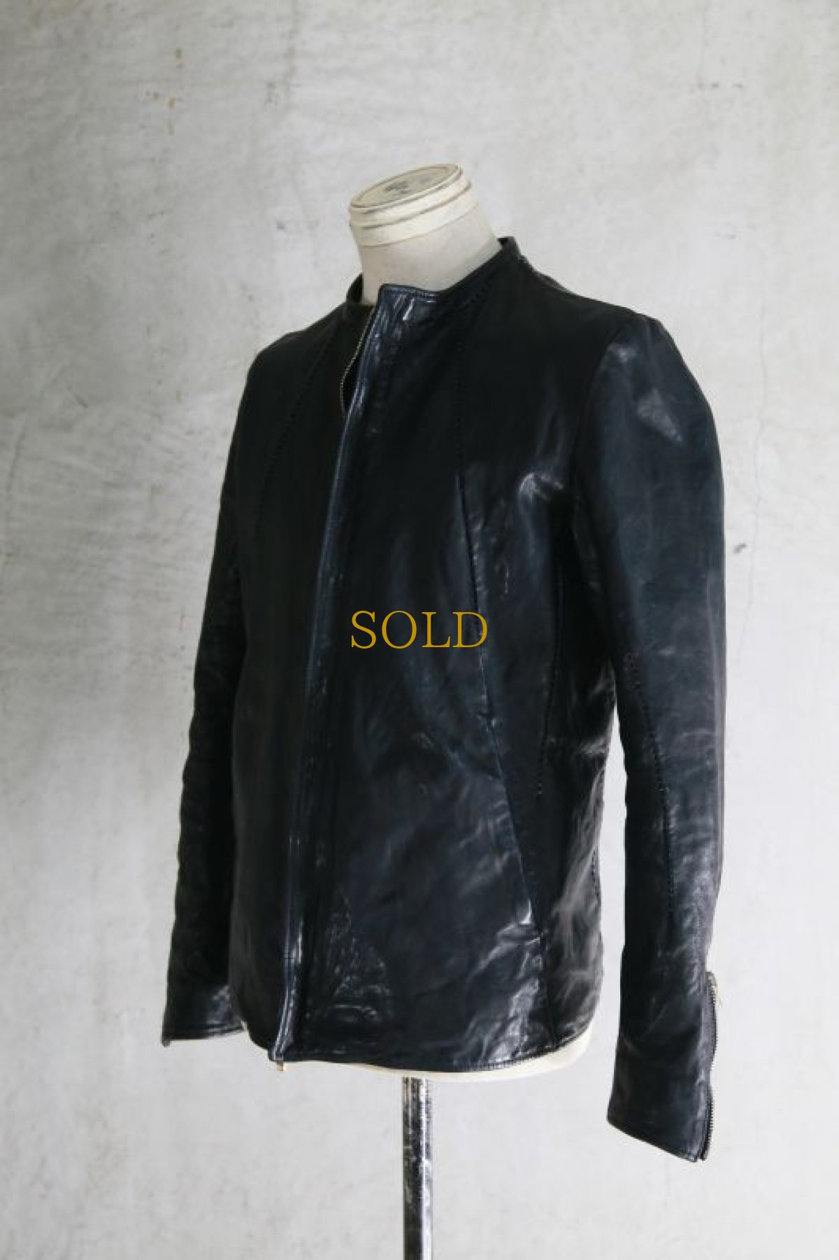 画像2: incarnation / インカネーション / 11610-4881 CARF LEATHER MOTO#4 LINED (2)