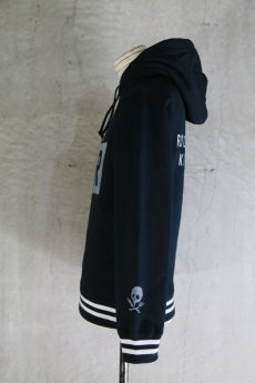 画像2: OLD GT / WR-7403 / BLACK RICE / ''RRK'' PRINT WHITE LINE SWEAT HOODIE (2)