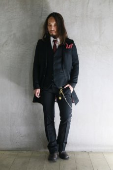 画像5: Black Bird Tailor / BN-4101 / LETTEL LEAF / SOLID TIE & CHIEF (5)