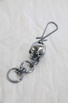 画像4: Thee OLD CIRCUS '' Old Number '' / 713 / BLACK FLOWER / Big Skull Key Holder (4)