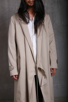 画像4: JUVENILE HALL ROLLCALL / ジュヴェナイルホールロールコール / 1225 / OVER WRAP TRENCHI COAT (4)