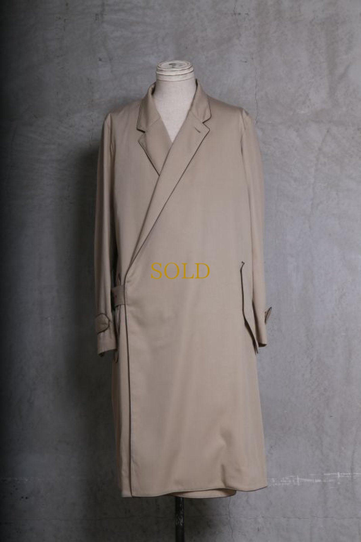 画像1: JUVENILE HALL ROLLCALL / ジュヴェナイルホールロールコール / 1225 / OVER WRAP TRENCHI COAT (1)