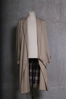 画像2: JUVENILE HALL ROLLCALL / ジュヴェナイルホールロールコール / 1225 / OVER WRAP TRENCHI COAT (2)