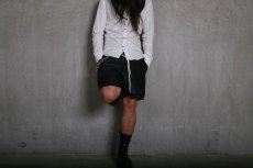 画像9: JUVENILE HALL ROLLCALL / ジュヴェナイルホールロールコール / 1222 / LAYERD LEATHER SHORT PANTS (9)