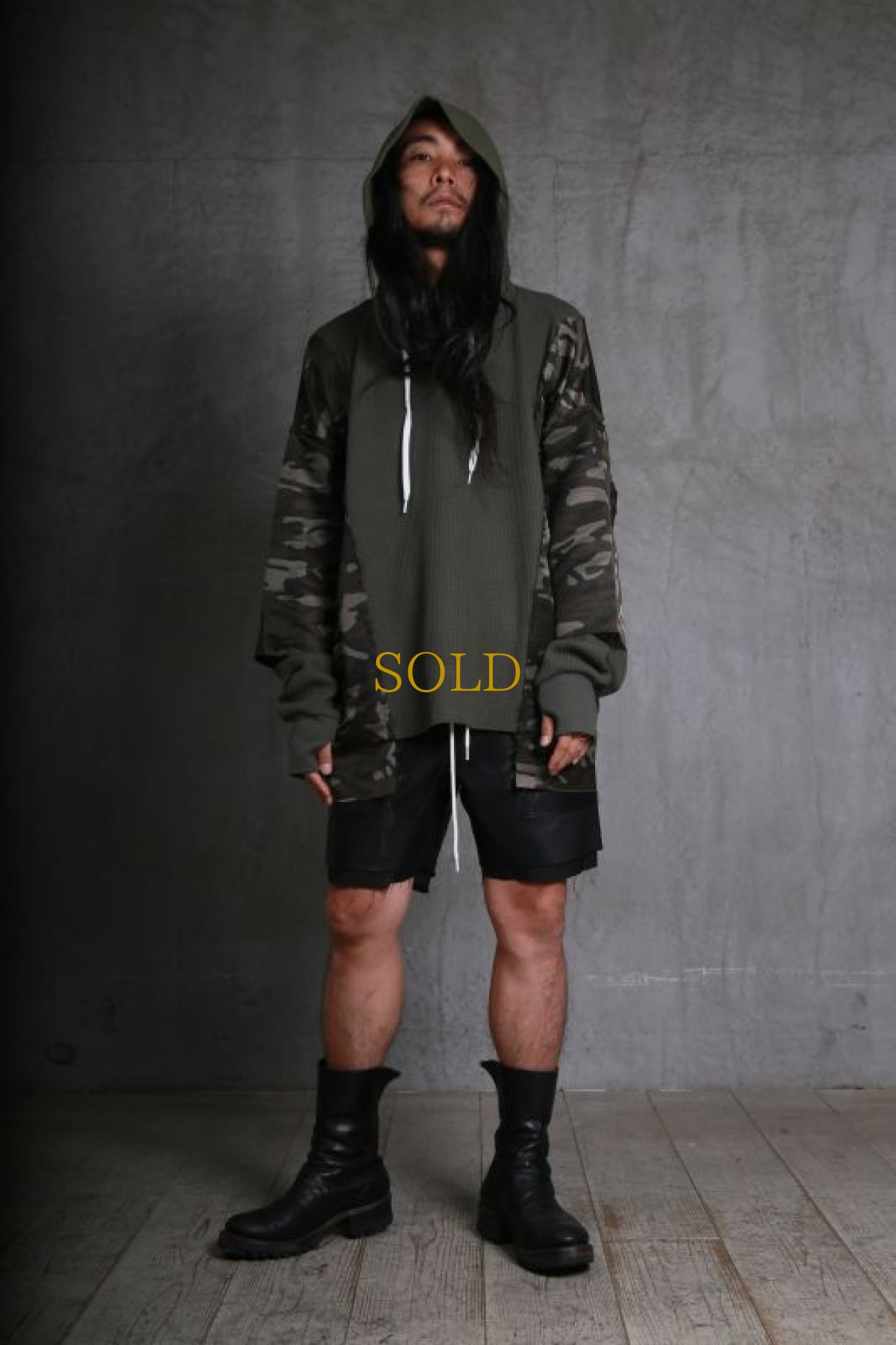 画像9: JUVENILE HALL ROLLCALL / ジュヴェナイルホールロールコール / 1256 SWITCHING CAMO HOODIE PULLOVER  (9)
