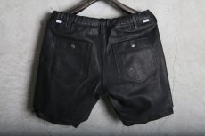 画像4: JUVENILE HALL ROLLCALL / ジュヴェナイルホールロールコール / 1222 / LAYERD LEATHER SHORT PANTS (4)