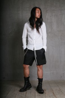 画像10: JUVENILE HALL ROLLCALL / ジュヴェナイルホールロールコール / 1222 / LAYERD LEATHER SHORT PANTS (10)