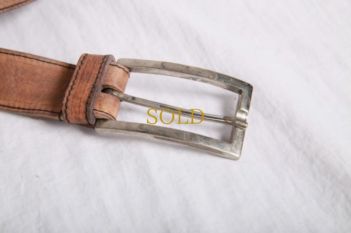 画像3: incarnation / インカネーション / 31713R-8635 HORSE LEATHER BELT BUCKLE SQ #2 1.5'' (3)