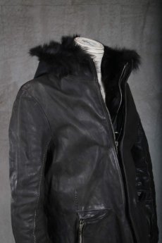 画像4: incarnation / インカネーション /  11711- 5297CC HORSE LEATHER MOUNTAIN PARKA LONG W/POCKET LINED (4)