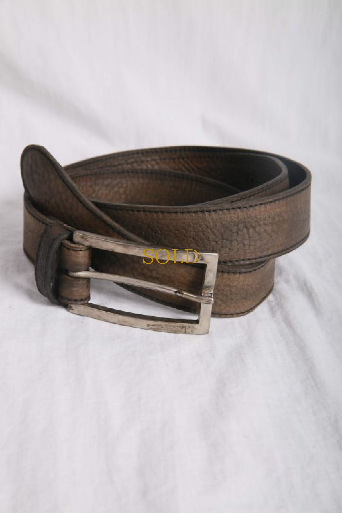 画像1: incarnation / インカネーション / 31713R-8635 HORSE LEATHER BELT BUCKLE SQ #2 1.5'' (1)