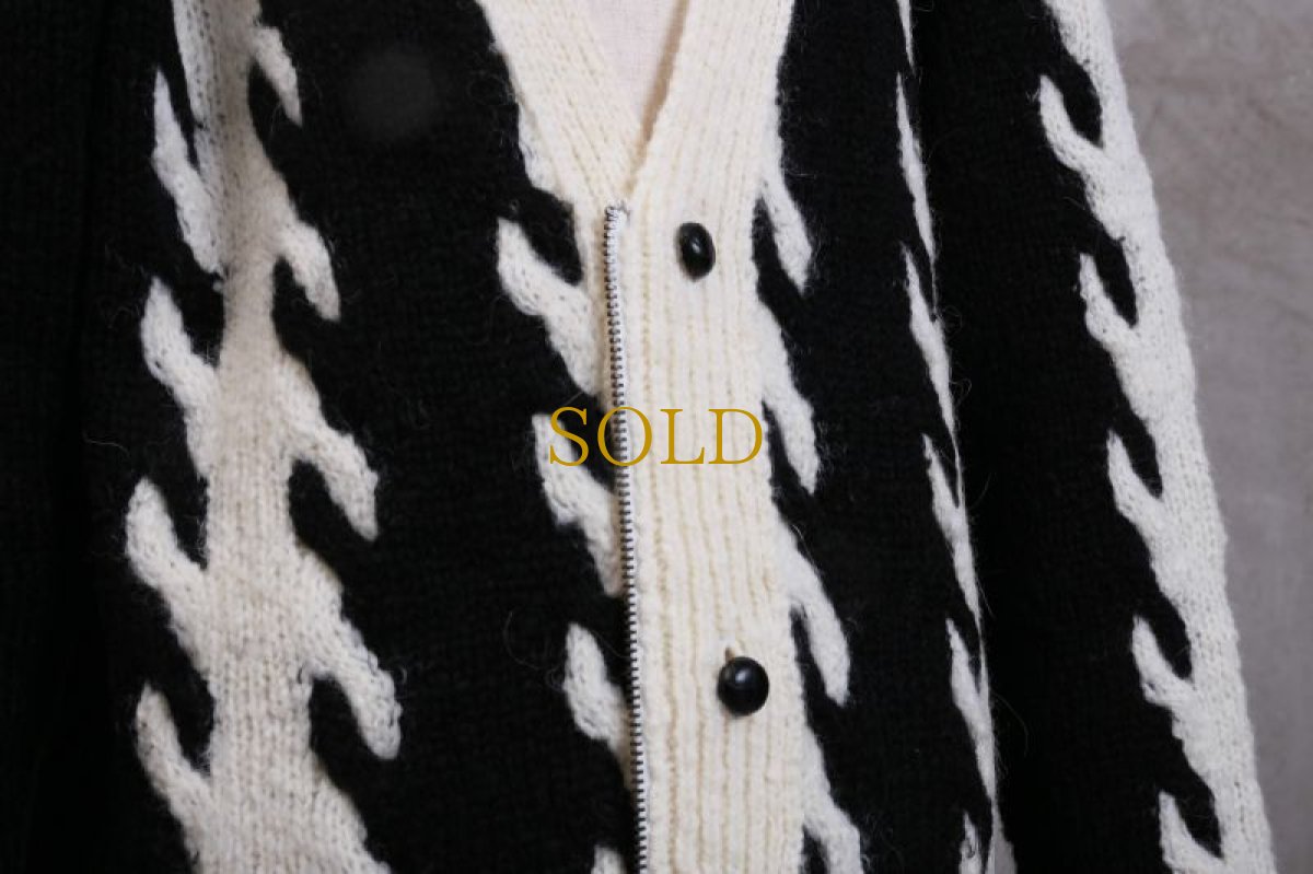 画像7: JUVENILE HALL ROLLCALL / ジュヴェナイルホールロールコール / 1242 BONE PATTERN CARDIGAN (7)