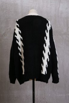 画像2: JUVENILE HALL ROLLCALL / ジュヴェナイルホールロールコール / 1242 BONE PATTERN CARDIGAN (2)