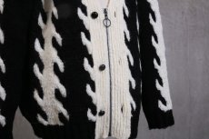 画像5: JUVENILE HALL ROLLCALL / ジュヴェナイルホールロールコール / 1242 BONE PATTERN CARDIGAN (5)