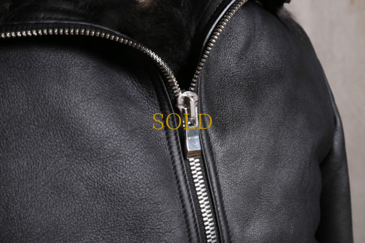 画像5: incarnation / インカネーション /  31791-4690 SHEEP SHEARLING HIGH NECK ZIP BLOUSON SPIRAL ARM (5)