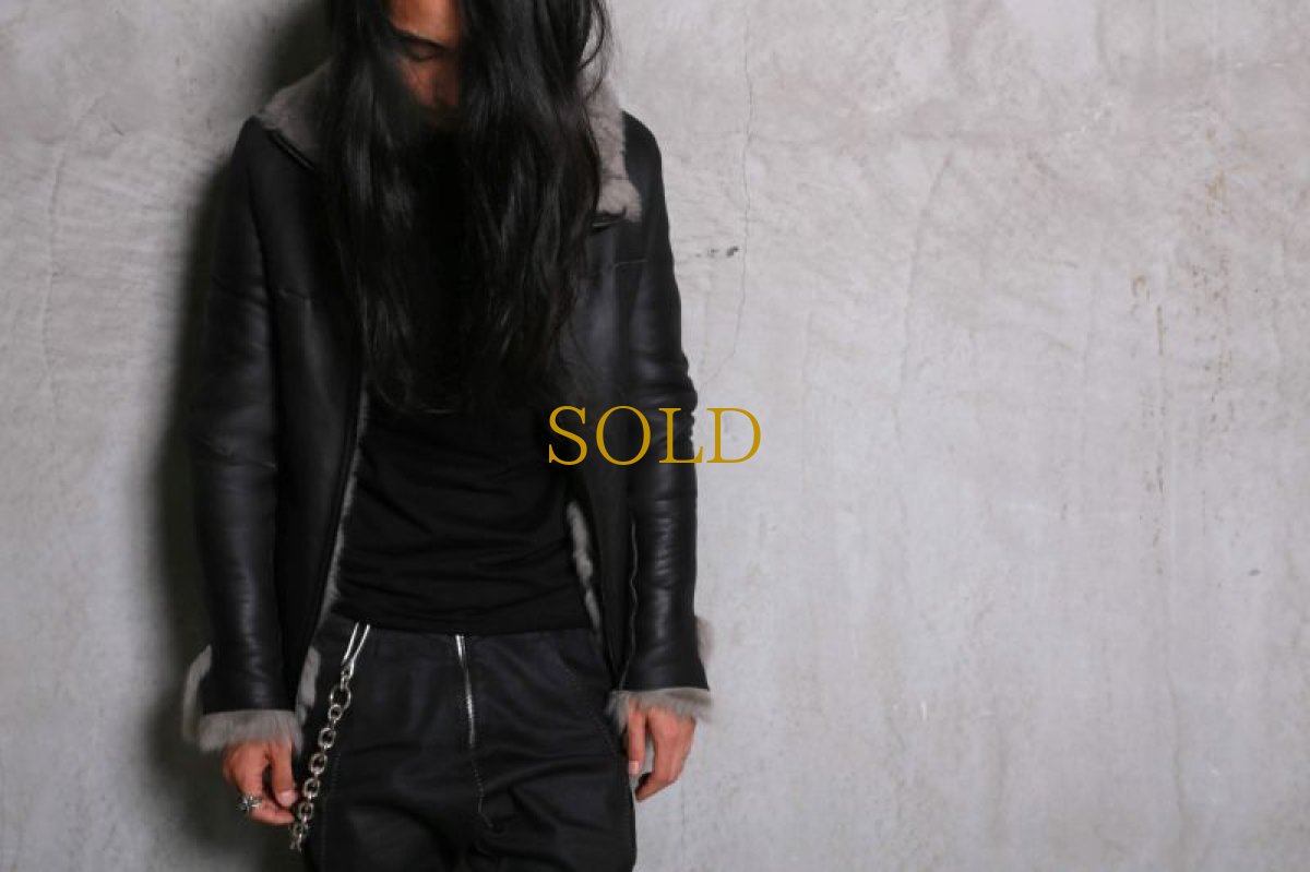 画像17: incarnation / インカネーション /  31591-41130 SHEEP SHEALING CARVED ZIP SPIRAL ARM BLOUSON (17)