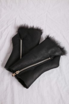 画像1: incarnation / インカネーション /  31791-8660 SHEEP SHEARLING GLOVE SPIRAL ZIP #2 (1)