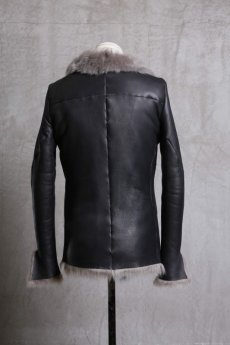 画像3: incarnation / インカネーション /  31591-41130 SHEEP SHEALING CARVED ZIP SPIRAL ARM BLOUSON (3)