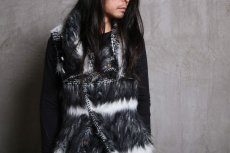 画像13: incarnation / インカネーション / 31775-2200 WOOL 4% PL 25%  PC 25% WIDE NECK LONG VEST LINED  (13)