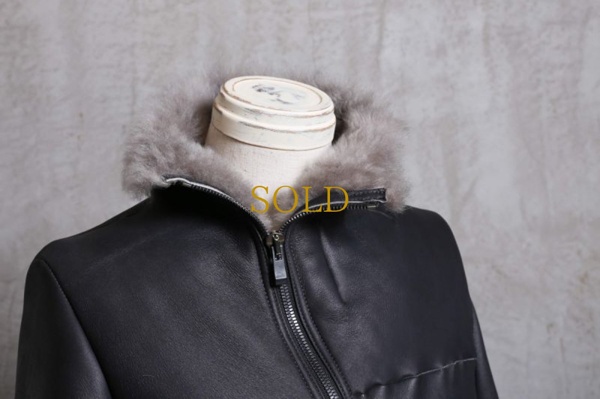 画像7: incarnation / インカネーション /  31591-41130 SHEEP SHEALING CARVED ZIP SPIRAL ARM BLOUSON (7)