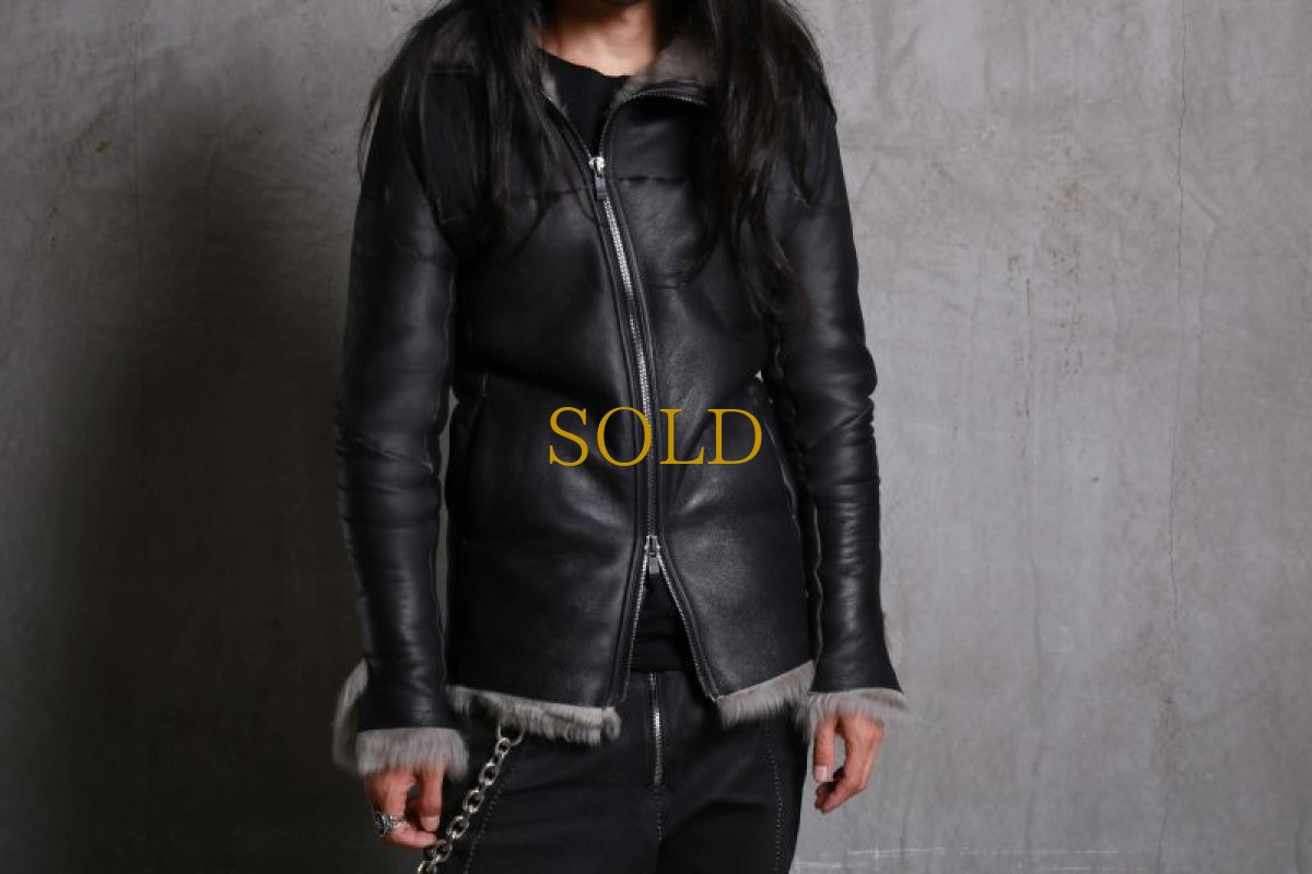 画像15: incarnation / インカネーション /  31591-41130 SHEEP SHEALING CARVED ZIP SPIRAL ARM BLOUSON (15)