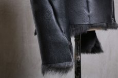 画像7: incarnation / インカネーション /  31791-4690 SHEEP SHEARLING HIGH NECK ZIP BLOUSON SPIRAL ARM (7)