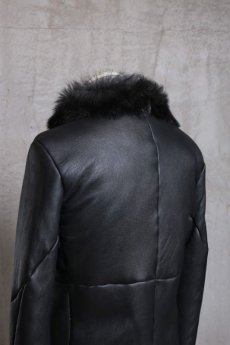 画像9: incarnation / インカネーション /  31791-4690 SHEEP SHEARLING HIGH NECK ZIP BLOUSON SPIRAL ARM (9)