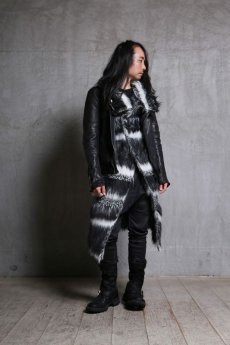 画像17: incarnation / インカネーション / 31775-2200 WOOL 4% PL 25%  PC 25% WIDE NECK LONG VEST LINED  (17)