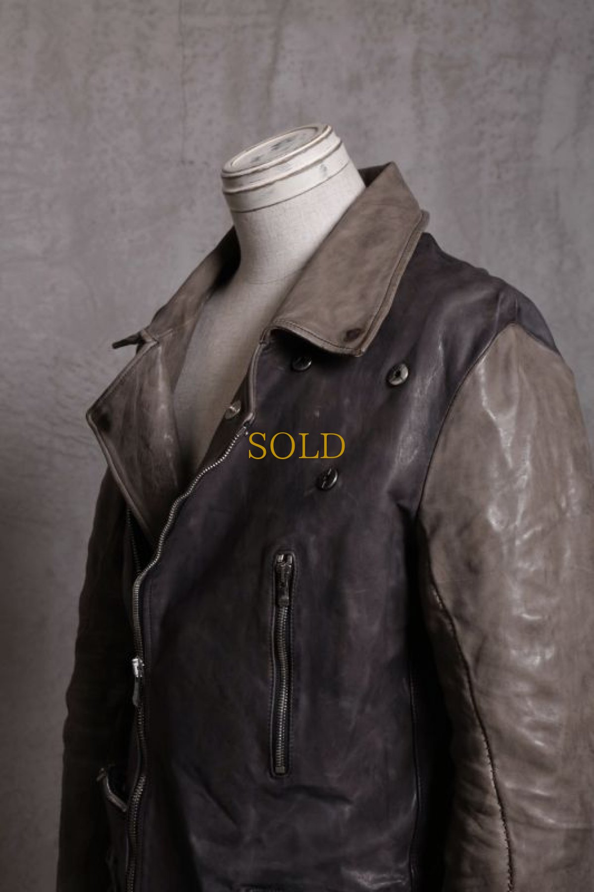 画像9: incarnation / インカネーション /  11811V-41077 HORSE LEATHER W/BREAST MOTO O/P ARMW/POCKET LINED (9)