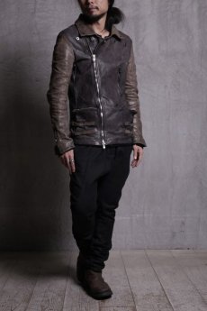 画像15: incarnation / インカネーション /  11811V-41077 HORSE LEATHER W/BREAST MOTO O/P ARMW/POCKET LINED (15)