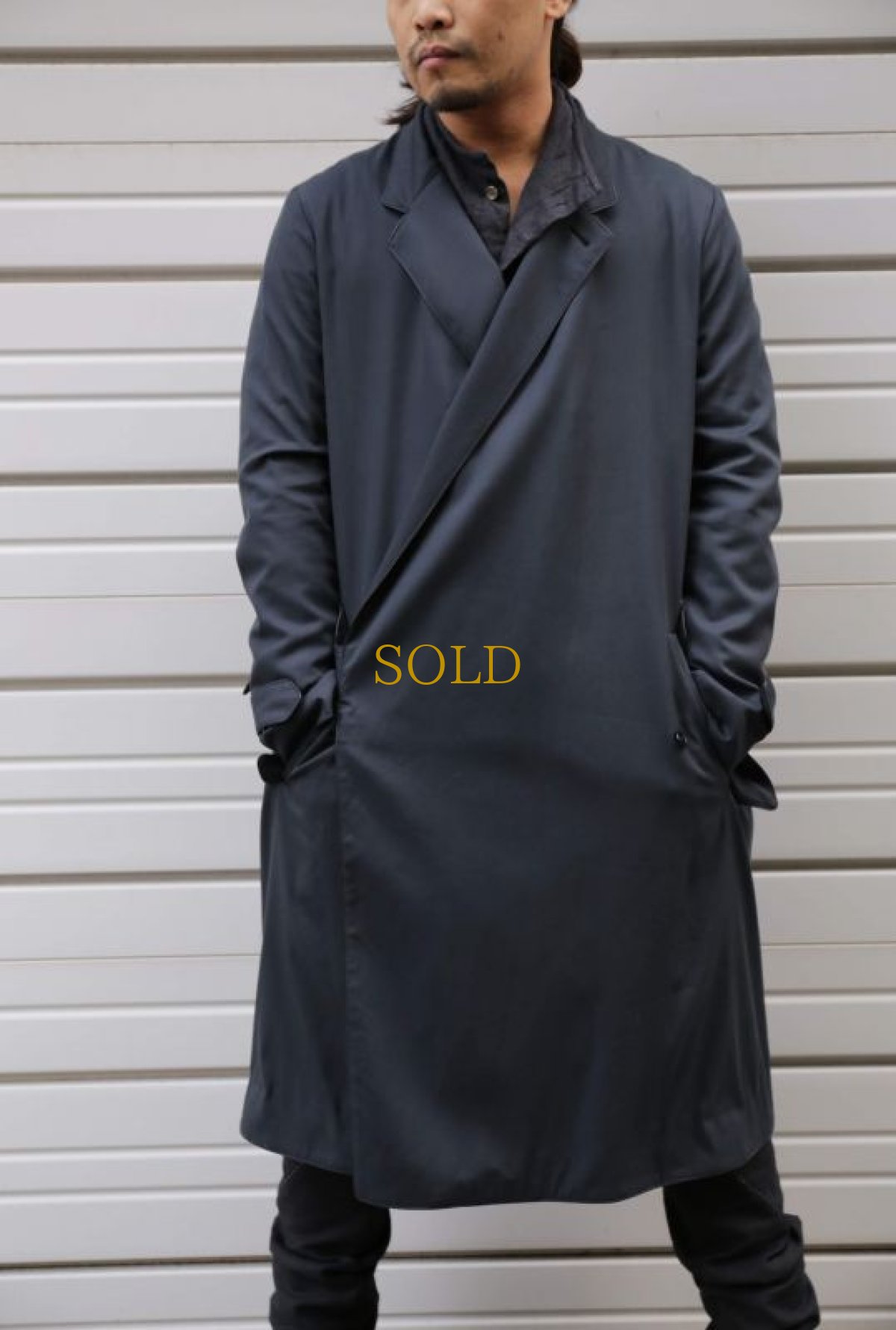 画像12: JUVENILE HALL ROLLCALL / ジュヴェナイルホールロールコール / 1225 / OVER WRAP TRENCHI COAT (12)