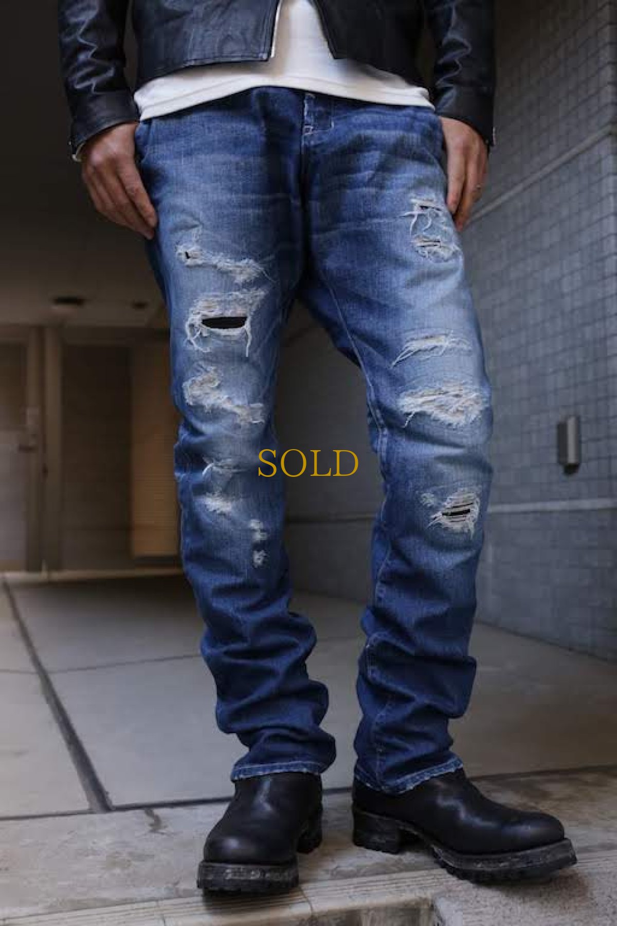 画像14: Thee OLD CIRCUS - 9 - / 9-9191 / "Star Drop" / 13.5oz ストレッチデニム Rot-9 ジョッパーズ クラッシュパンツ (14)