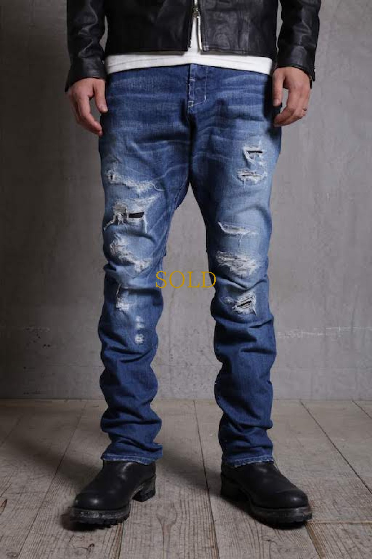 画像3: Thee OLD CIRCUS - 9 - / 9-9191 / "Star Drop" / 13.5oz ストレッチデニム Rot-9 ジョッパーズ クラッシュパンツ (3)