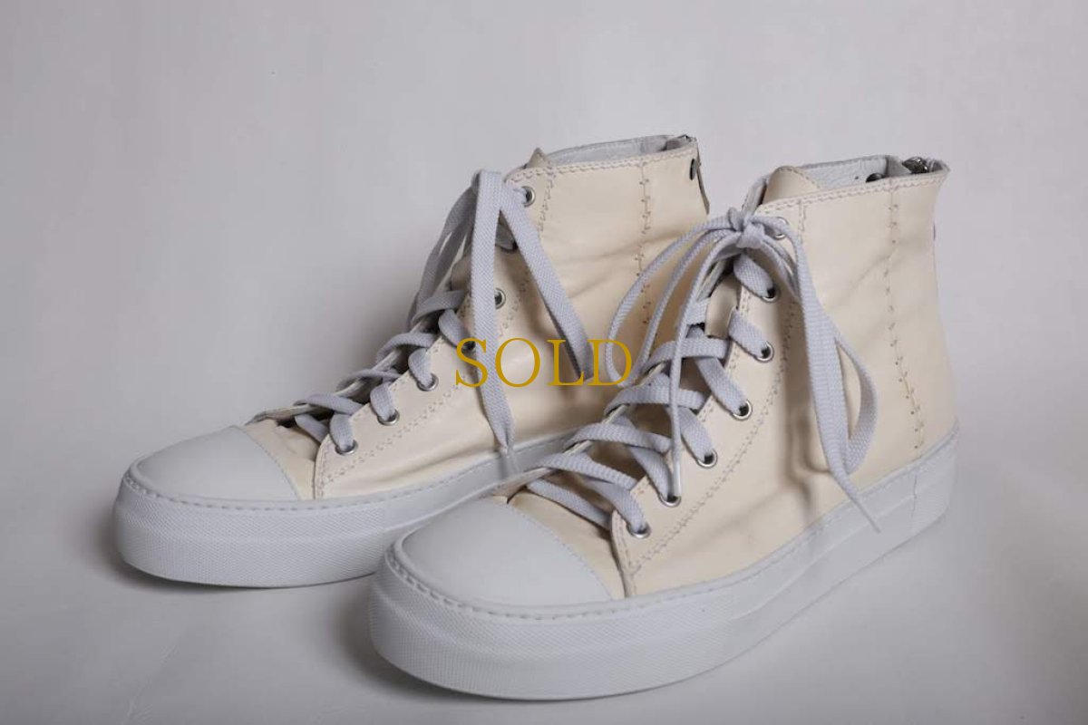 画像4: incarnation / インカネーション /  31810B-7585-WZ CALF LEATHER HI CUT SNEAKER LINED - Garage EDEN Exclusive -  (4)