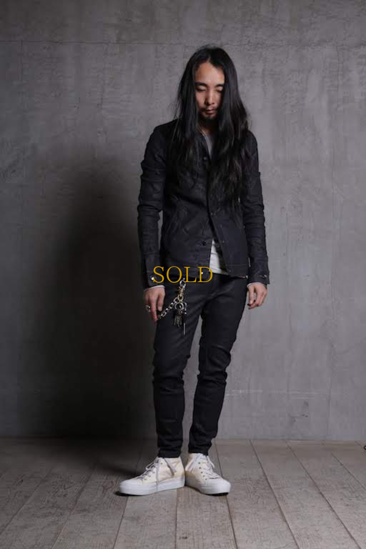 画像5: incarnation / インカネーション / 11882-41252 COTTON93% RUBBER5% ELASTANE2% JEAN JACKET O/P ARM UNLINED (5)