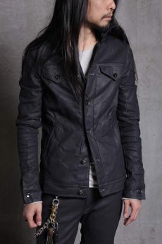 画像3: incarnation / インカネーション / 11882-41252 COTTON93% RUBBER5% ELASTANE2% JEAN JACKET O/P ARM UNLINED (3)