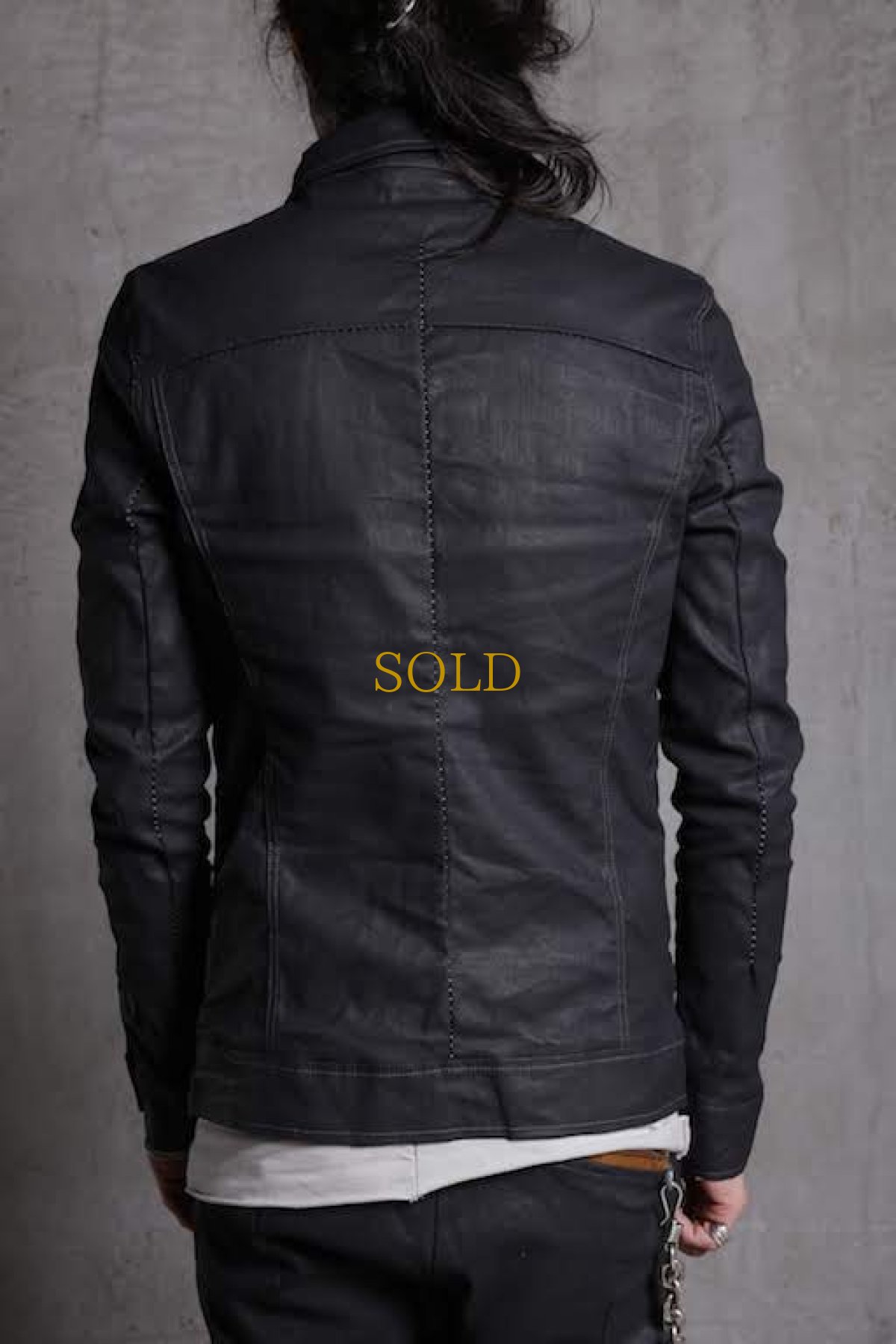 画像4: incarnation / インカネーション / 11882-41252 COTTON93% RUBBER5% ELASTANE2% JEAN JACKET O/P ARM UNLINED (4)