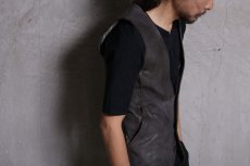 画像5: incarnation / インカネーション / 11810IN-2217 CALF LEATHER VEST 4B LINED - Garage EDEN Exclusive -  (5)