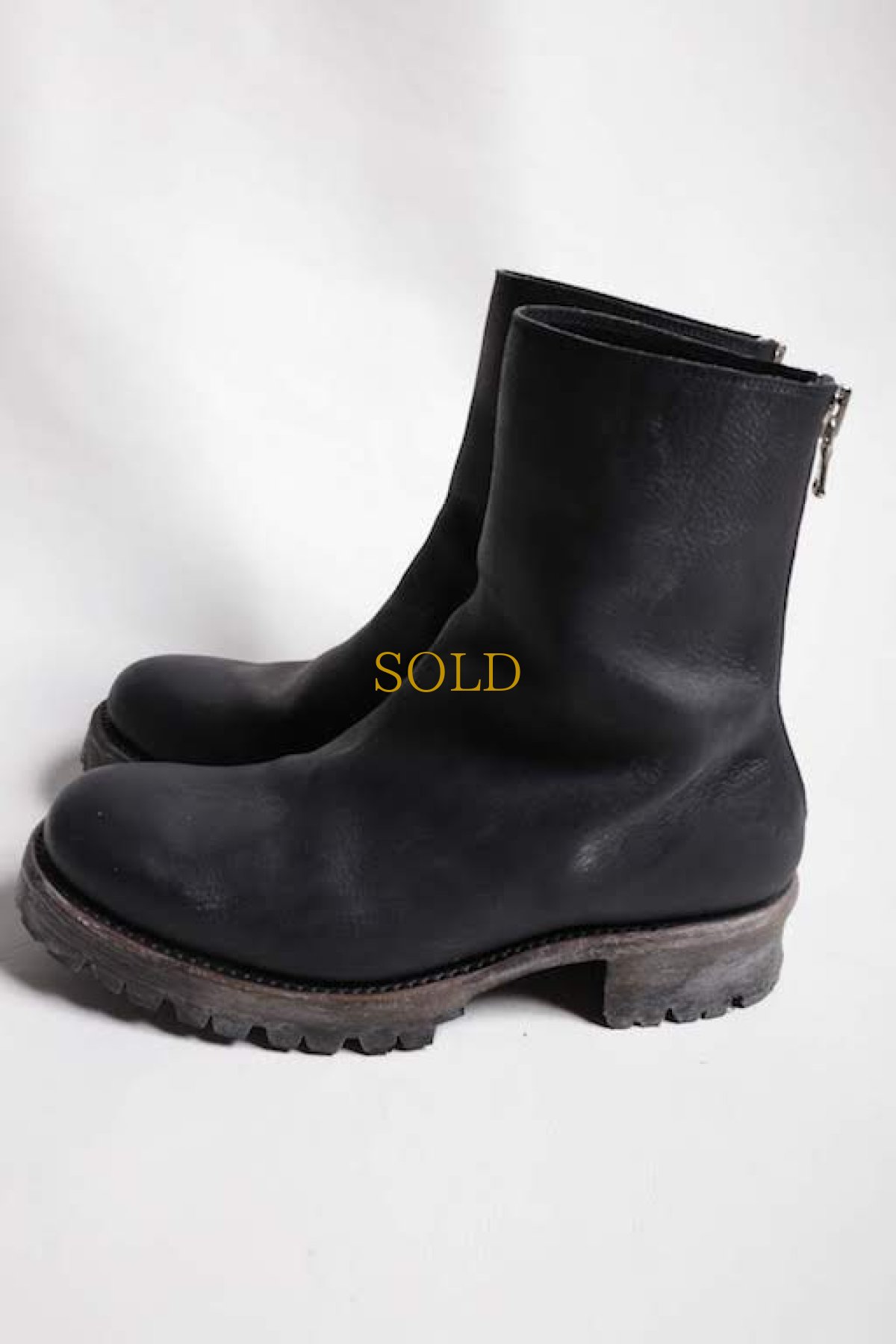 画像2: Thee OLD CIRCUS '' 1973 '' / CB-911 / " Black Sign " / イタリアンショルダーワンピースバックジップブーツ (2)