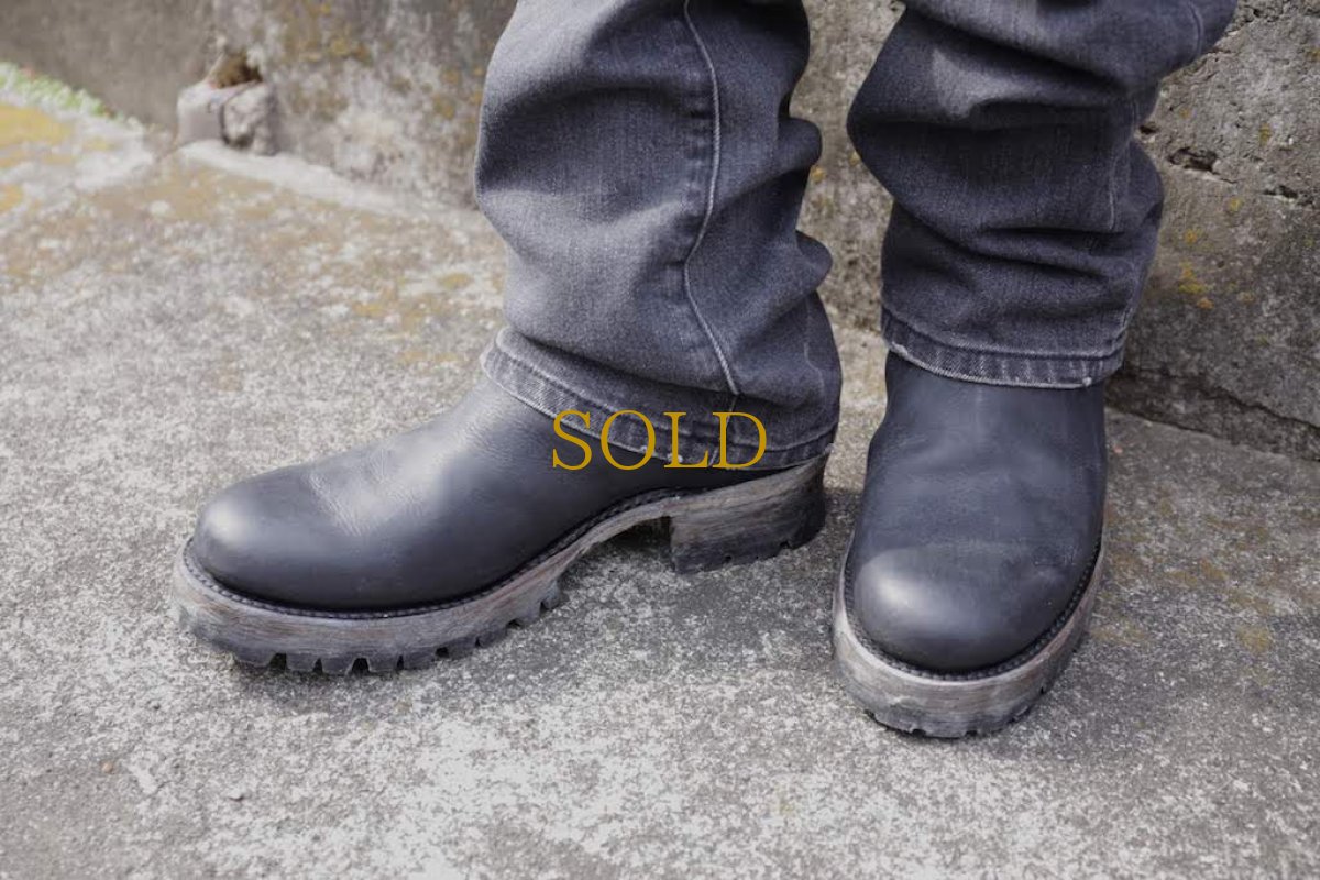 画像11: Thee OLD CIRCUS '' 1973 '' / CB-911 / " Black Sign " / イタリアンショルダーワンピースバックジップブーツ (11)