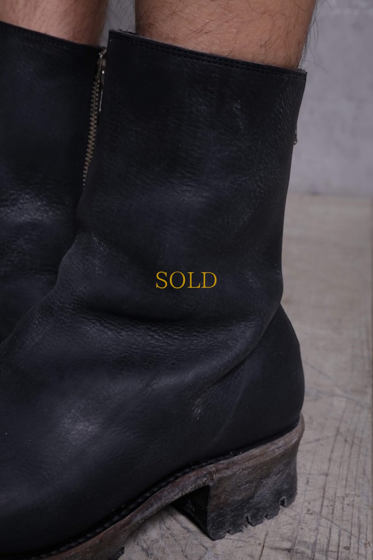 画像9: Thee OLD CIRCUS '' 1973 '' / CB-911 / " Black Sign " / イタリアンショルダーワンピースバックジップブーツ (9)